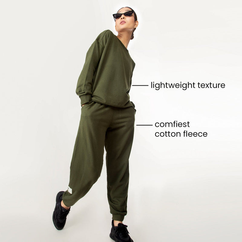 get cosy set - olive green