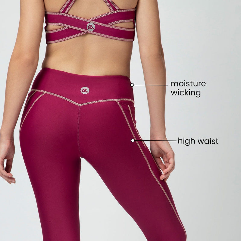 extreme uplift leggings - caramel magenta ( full length )