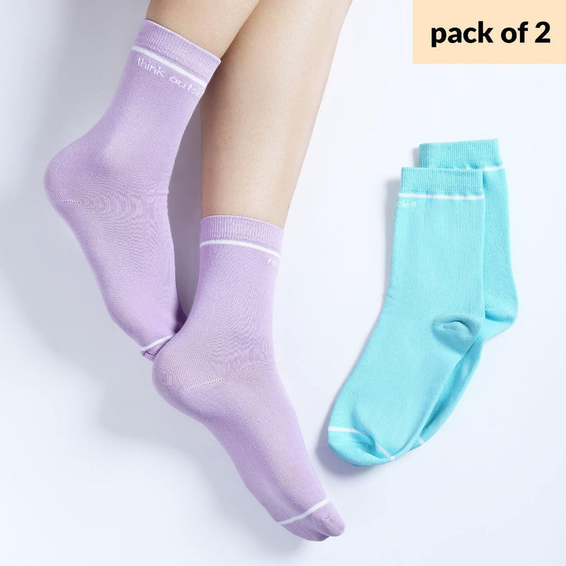 cascade calf length socks ( pack of 2 )