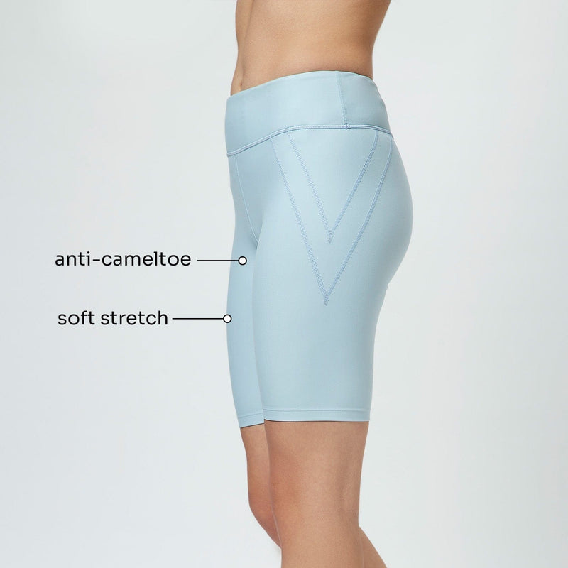ladies cycling shorts with anti cameltoe and soft stretch