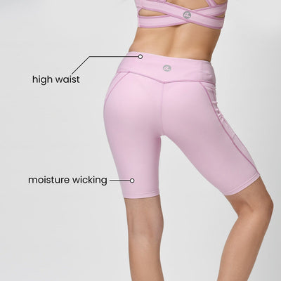 high waist cycling shorts women  moisture wicking